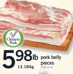 Fortinos PORK BELLY PIECES offer