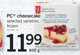 Fortinos PC CHEESECAKE, 600 G offer