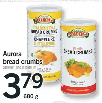 Fortinos AURORA BREAD CRUMBS, 680 G offer
