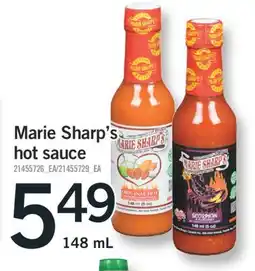 Fortinos MARIE SHARP'S HOT SAUCE, 148 ML offer