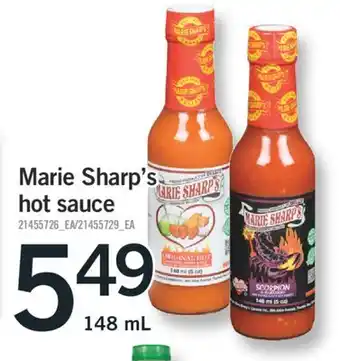 Fortinos MARIE SHARP'S HOT SAUCE, 148 ML offer