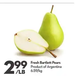 Longo's Fresh Bartlett Pears offer