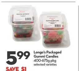 Longo's Packaged Gummi Candies offer
