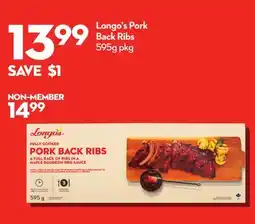Longo's Pork Back Ribs offer