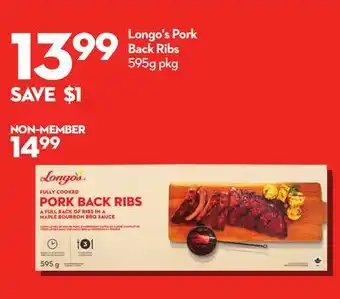 Longo's Pork Back Ribs offer