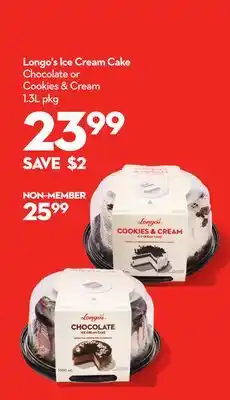 Longo's Ice Cream Cake offer