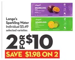 Longo's Longo's Sparkling Water offer