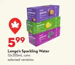 Longo's Sparkling Water offer