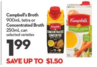 Longo's Broth 900mL tetra or Concentrated Broth 250mL can offer