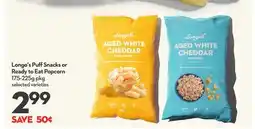 Longo's Longo's Puff Snacks or Ready to Eat Popcorn offer