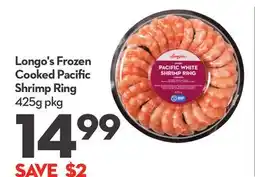 Longo's Longo's Frozen Cooked Pacific Shrimp Ring offer