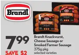 Longo's Knackwurst, Cheese Sausage or Smoked Farmer Sausage offer