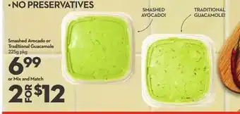 Longo's Smashed Avocado or Traditional Guacamole offer