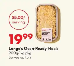 Longo's Oven-Ready Meals offer