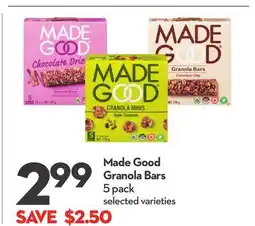 Longo's Granola Bars offer