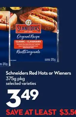Longo's Red Hots or Wieners offer