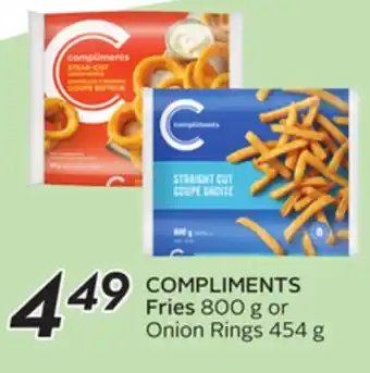 Sobeys COMPLIMENTS Fries offer