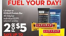 Longo's Lärabar or RXBAR Protein Bar offer