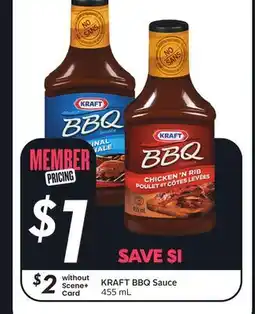 Sobeys KRAFT BBQ Sauce offer