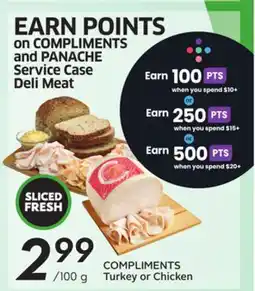 Sobeys COMPLIMENTS Turkey or Chicken offer