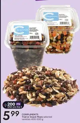 Sobeys COMPLIMENTS Trail or Snack Mixes offer