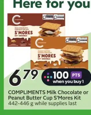 Sobeys COMPLIMENTS Milk Chocolate or Peanut Butter Cup S'Mores Kit offer