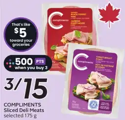 Sobeys COMPLIMENTS Sliced Deli Meats offer