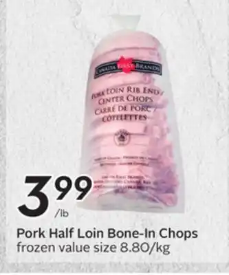 Sobeys Pork Half Loin Bone-In Chops offer