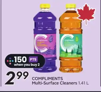 Sobeys COMPLIMENTS Multi-Surface Cleaners offer
