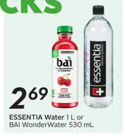 Sobeys ESSENTIA Water offer