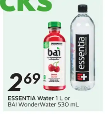 Sobeys ESSENTIA Water offer