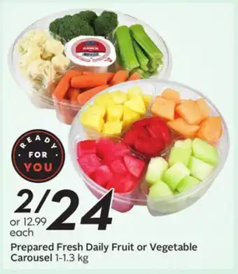 Sobeys Prepared Fresh Daily Fruit or Vegetable Carousel offer