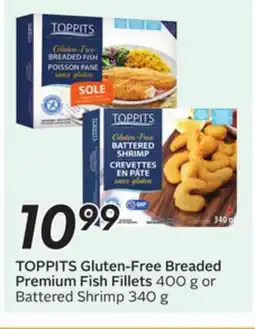 Sobeys TOPPITS Gluten-Free Breaded Premium Fish Fillets offer