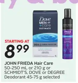 Sobeys JOHN FRIEDA Hair Care offer