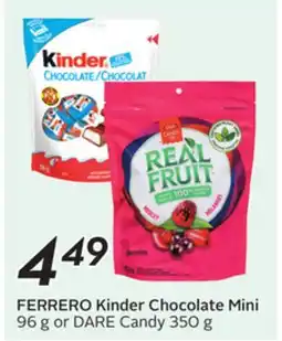 Sobeys FERRERO Kinder Chocolate Mini offer