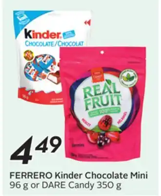 Sobeys FERRERO Kinder Chocolate Mini offer