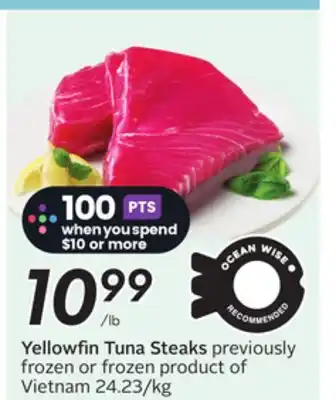 Sobeys Yellowfin Tuna Steaks offer