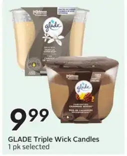 Sobeys GLADE Triple Wick Candles offer