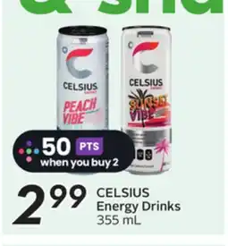 Sobeys CELSIUS Energy Drinks offer