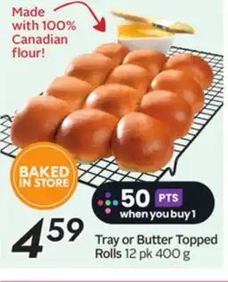 Sobeys Tray or Butter Topped Rolls offer