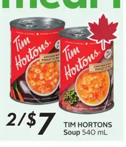 Sobeys TIM HORTONS Soup offer