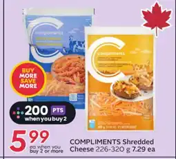 Sobeys COMPLIMENTS Shredded Cheese offer