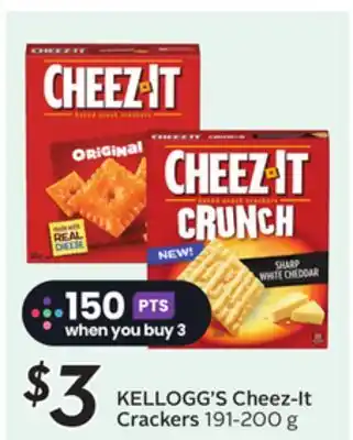 Sobeys KELLOGG'S Cheez-It Crackers offer