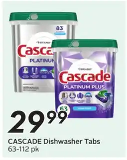 Sobeys CASCADE Dishwasher Tabs offer