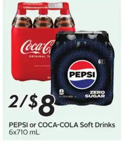 Sobeys PEPSI or COCA-COLA Soft Drinks offer