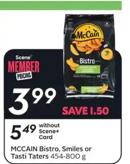 Sobeys MCCAIN Bistro, Smiles or Tasti Taters offer
