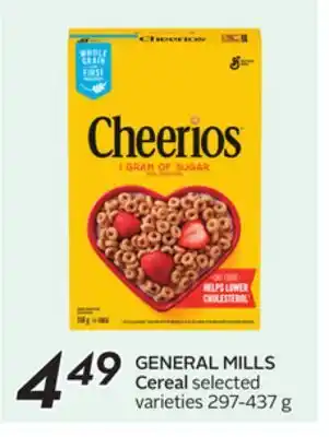 Sobeys GENERAL MILLS Cereal offer
