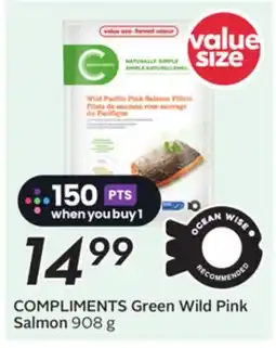 Sobeys COMPLIMENTS Green Wild Pink Salmon offer
