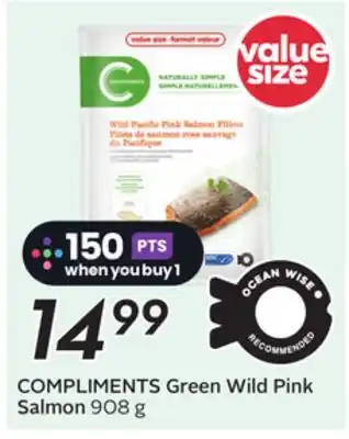 Sobeys COMPLIMENTS Green Wild Pink Salmon offer