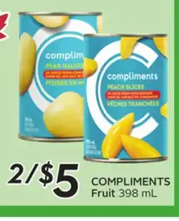 Sobeys COMPLIMENTS Fruit offer